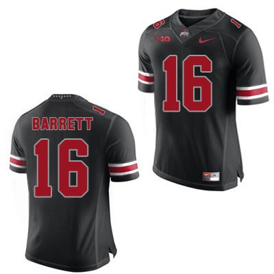 Men's NCAA Ohio State Buckeyes J.T. Barrett #16 College Stitched Authentic Nike Black Football Jersey HT20C25EC